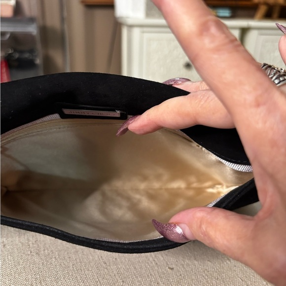 Jimmy Choo One of a Kind from the Calla Crystal-Embellished Suede Shoulder Bag - Picture 14 of 16